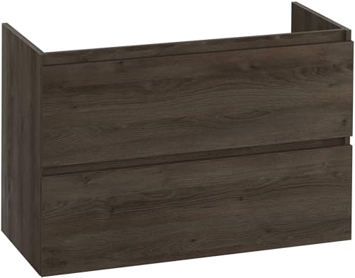 Saqu Terra Waschbeckenunterschrank 100x45x65 cm Sepia Eiche