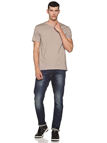 Image of ECOLINE Clothing Eco-Friendly Men's Solid Cotton V Neck Half Sleeve T-Shirt