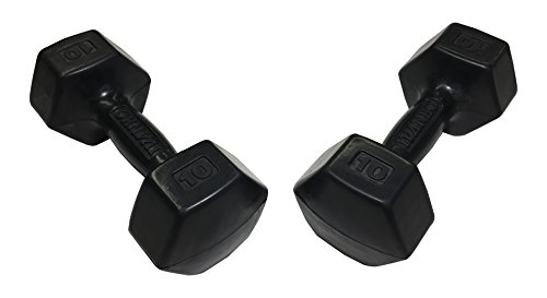 Ivanko Rubber Dumbbells, 10 Lbs (Pair) #TOP2