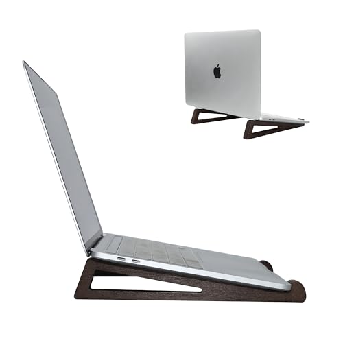 Base ergonómica ajustable para laptop de bambú