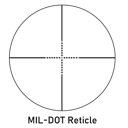 UUQ 3-9×40 Rifle Scope with Red/Green Illumination and Rangefinder Reticle-Includes Batteries,Fits 11mm Free Mounts,Waterproof and Fog-Proof