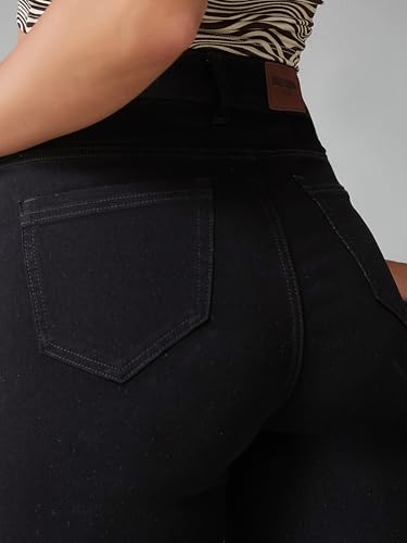 Image of Dolce Crudo Boot Cut High Rise Cropped Jeans for Women