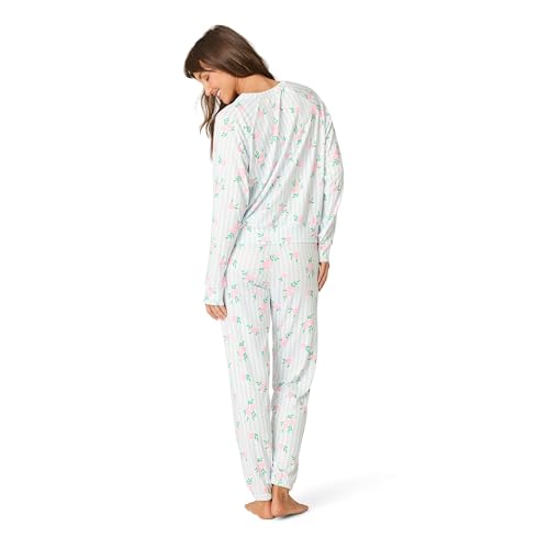 Image of PJ Salvage Women's [Amazon Exclusive] Cloud Jersey Jogger Pajama 2-piece Pj Set