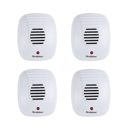 Brookstone Ultrasonic Pest Repeller - 4 Pack - Safe & Effective Chemical Free Pest Deterrent for Home