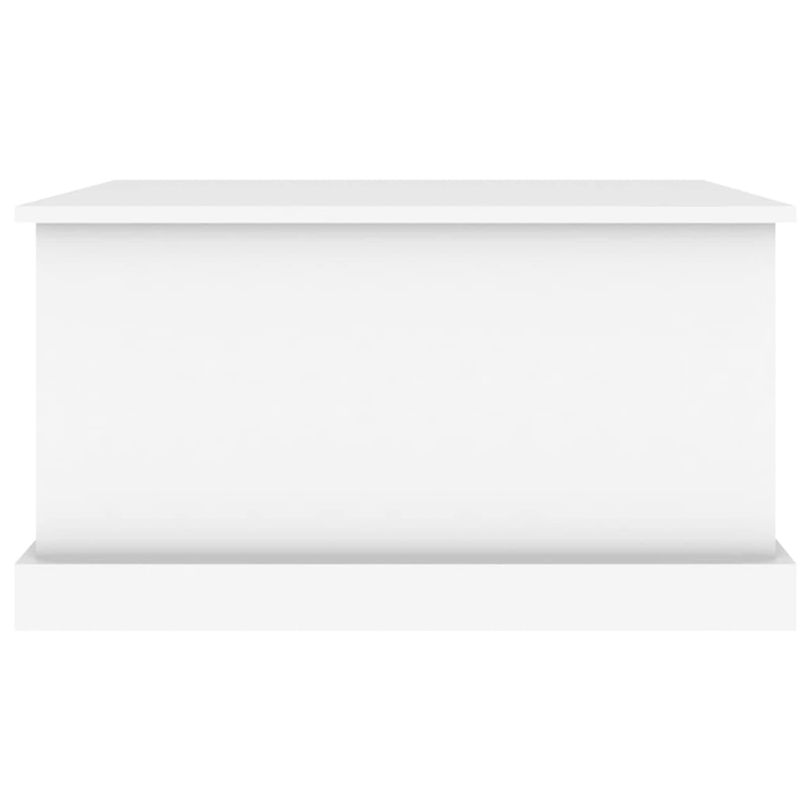 Homgoday Caja portaobjetos blanca 70 x 40 x 38 cm madera multicapa armario interior, mesa contenedor de jardín, armario portaherramientas, armario escobero interior para baño interior casa