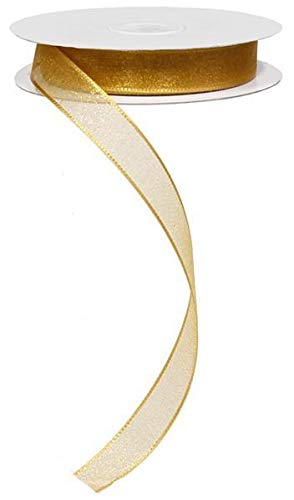 5/8"X25yd Snow Organza