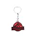 Produktbild Rund Um Den Film Jurassic Park Legierung Red Tag Dinosaurier Muster Schlüsselanhänger Tasche Anhänger Kleines Geschenk Geschenk Für Gute Freunde