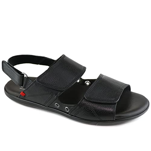 Marc Joseph New York Mens Casual Comfortable Lightweight Fashion Genuine Leather Slip on Beach Sandal Slide Indoor and Outdoor Anti Slip Cushion Support Slipper