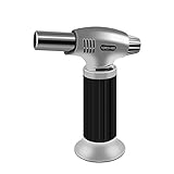 Butane Torch, ideapro Cooking Torch Refillable Adjustable Flame Kitchen Torch for Chef Baking, BBQ, Creme Brulee, Soldering
