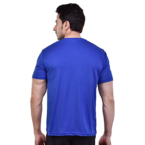 Image of Fashionbazzar4u Men's Cotton Blend Regular Fit Solid Round Neck T-Shirt