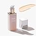 Base Maquillaje de Larga Duración Antioxidación Anti-luz azul Waterproof Alta cobertura Acabado Mate Foundation Más adecuado para pieles grasas y mixtas Vegano, 30 ml, Ivory(03)