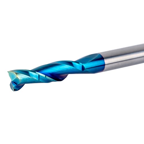 Bititz 2-Piece Up Cut Carbide Spiral Router Bit 1/4Inch Shank 1/4Inch Cutting Diameter For Cnc Router Machine Woodwork Engraving Carving #TOP3