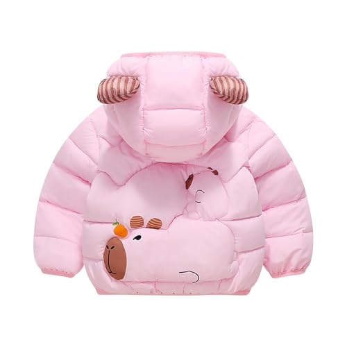 Winter Coats Cartoon Puffer Padded Jacket for Toddler Boys Girls Kids Light Outwear Cute Bear Ears with Hood3