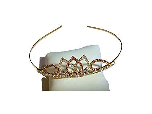 Drishti® Golden Crystal Rhinestone Princess Hair Tiara Crown for Girls and Kids Pack of- 2 (Same Design) (B084T425PF) Amazon Price History, Amazon Price Tracker