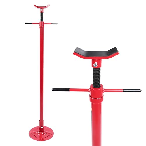 BISupply Steel Under Hoist Jack Stand Car Lift - 1000lbs Limit Pole Jack Transmission Stand Engine Lift Underhoist Stand