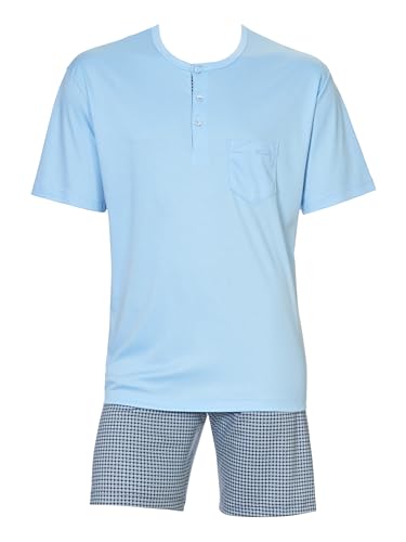Men's Relax Choice Supima Cotton Pajama Short Set, 41967, Placid Blue, L2