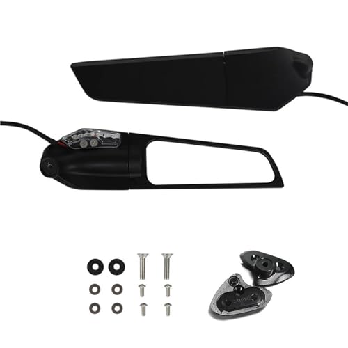 Espejo retrovisor de manillar para rutas nocturnas en moto YZF-R1 con iluminación lateral 2