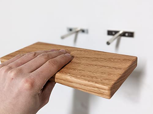 Oak Floating Shelves in Custom Sizes (Oak, 15\"L x 4\"W)