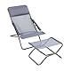 Lafuma Mobilier - Klappbare Fußstütze Next - UV-beständiges Batyline®-Gewebe - Für Terrassenliegen, Garten und Pool - Höchster Komfort, Blau Ozean