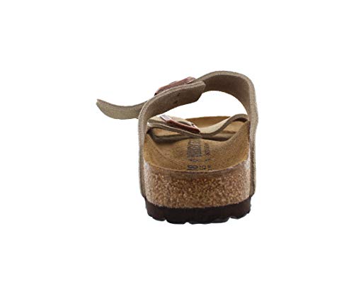 Image of Birkenstock Arizona Narrow Unisex Shoes Size 5, Color: Nude /Brown