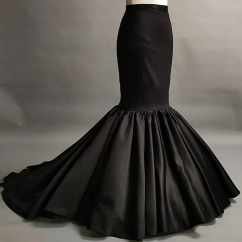 WDPL Women's Long A line Mermaid Flounce Skirt Prom Party Skirt4