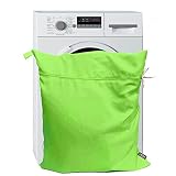 Harrison Howard Pet Washing Bag Dog Cat Horse Hair Laundry Bag for Rug Sheet Boots Pets Laundry Helper Neon Green