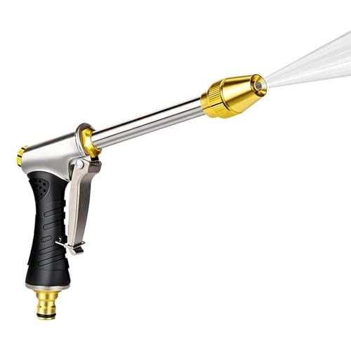Pressure Washer Wand - Water Spray Extension, High Pressure Nozzle Handheld Cleaning Wand, Adjustable Hose Trigger Tool For Patio Deck Fence Car Wash Pet Bath Yard Garden Outdoor Water Cleaning