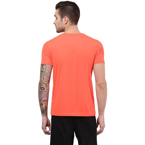 Image of berge' Men Instadry Dryfit Round Neck Sports Tshirt for Badminton, Running Activity, Casual Plain Tshirt for Men's, Regular Fit Gym Wear Tees, Half Sleeve Tshirt for Men for Exercise