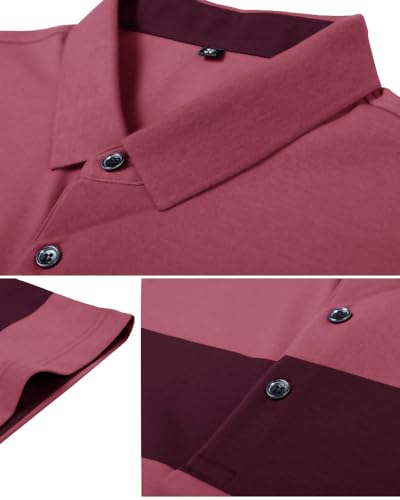 Image of Noble Monk Men's Regular Fit Polo T Shirt |Half Sleeves |Collar Tshirts T Shirt | Casual Tshirt
