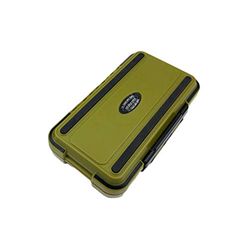 BESPORTBLE Fishing Tackle Box Lure Hooks Baits Kit Storage Case Waterproof Fish Tool Accessory Holder - Green