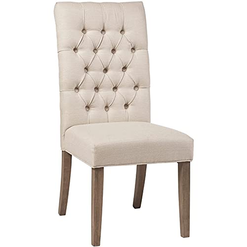 Douglas Tufted Back Dining Chairs Vineyard Oak (Set Of 2)