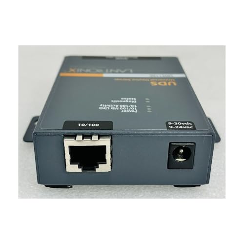 Image of Lantronix UDS1100 /UDS2100 Device Server - 1- or 2-Port Serial-to-Ethernet Device Server, RS-232 /422 /485, 10 /100 Ethernet with 15 kV ESD Protection; UDS2100 Supports PoE - UD1100002-01