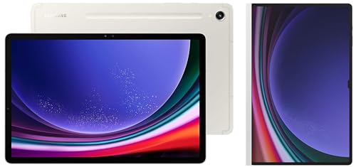 Image of Samsung Galaxy Tab S9 Ultra 36.99 cm (14.6 inch) Dynamic AMOLED 2X Display, RAM 12 GB, ROM 256 GB Expandable, S Pen in-Box, Wi-Fi + 5G Tablet, Beige with S9 Ultra Notepaper Screen, White