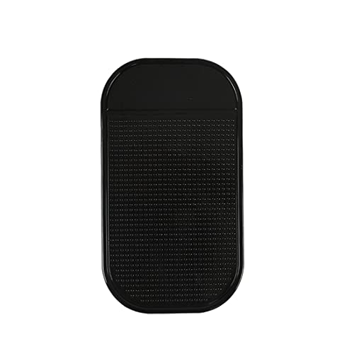 CWED 4 piezas antideslizantes para el interior del salpicadero del coche PU alfombrilla mágica para el salpicadero accesorios universales para el coche 13cm*7cm (negro) Cover