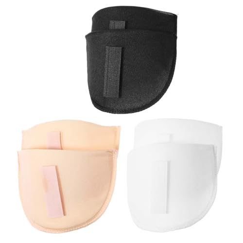 Ptwola 3 Pairs Shoulder Pads for Women Clothes Soft Sponge Anti-Slip Detachable Shoulder Pad Reusable No-Sewing Required High Low Shoulders Enhancer for Men Blazer Suit Coat Shirt Sewing Accessories