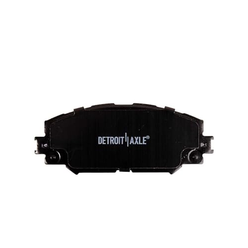 Image of Detroit Axle - Front Brake Pads for Scion xB xD Toyota Corolla Matrix | Prius V Rav4 Lexus HS250h Pontiac Vibe, Ceramic Brake Pads w /Hardware Replacement