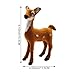 Wiywef Cute Simulation Deer Mini Deer Easter Decorations for Home Cute Plush Lying Deer Figurines for Interior Kawaii Room Decor