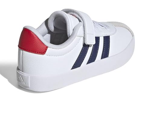 Image of adidas Kids' VL Court 3.0 Elastic Lace & Strap Shoe