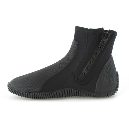 SEAC Regular 5 mm Premium Neopren-Nassanzug Stiefel mit rutschfreier Sohle und Seitenreißverschluss
