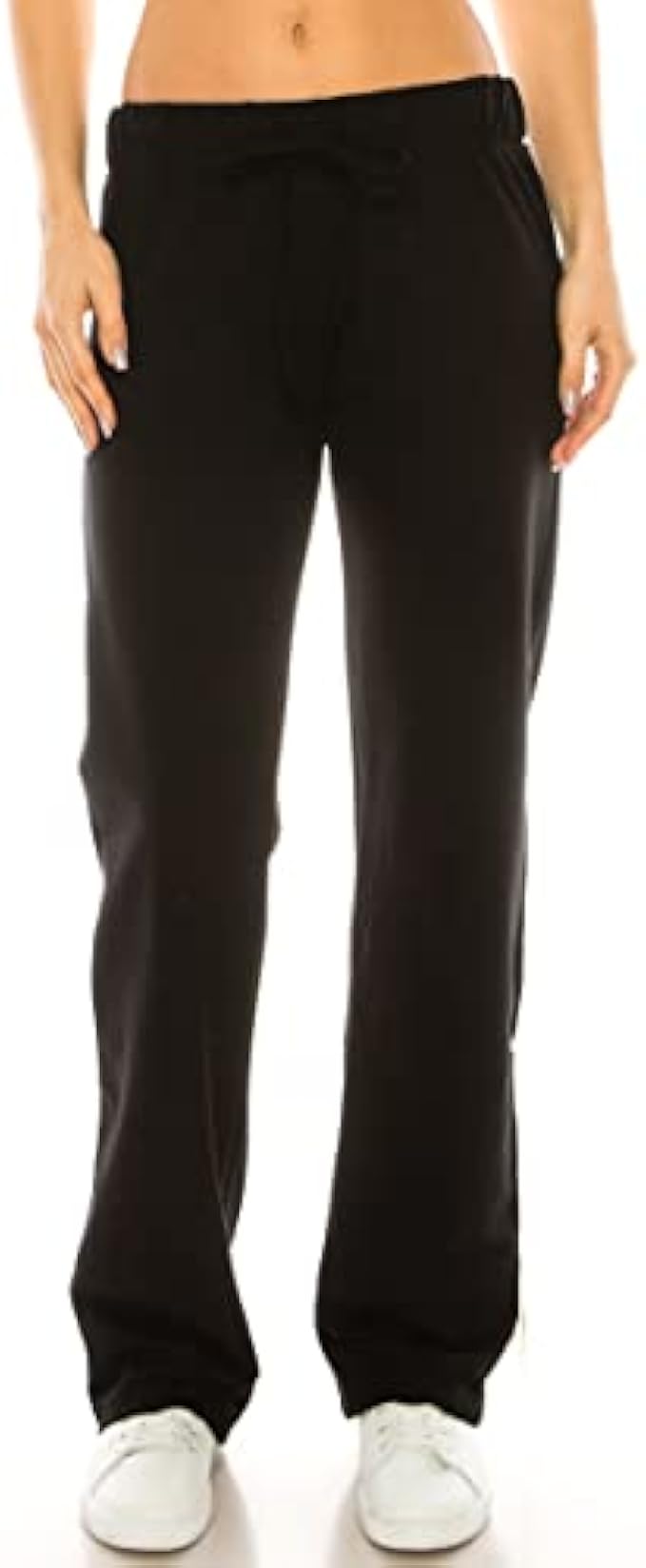 RENESEILLE Women's Active Workout Sweatpants – Casual French Terry Drawstring Waistband Yoga Athletic Sports Lounge Pants