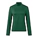 Aniywn Black Long Sleeve Shirt Women Cute Turtleneck Spring Fashion Basic Thermal Underwear Tops Lightweight Pullover Tees