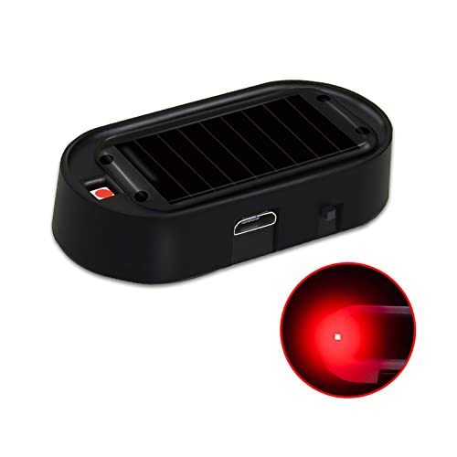 image for Anki HappiGo ANKIA 2PCS Solar Power Fake Car Alarm LED Light, Simulate