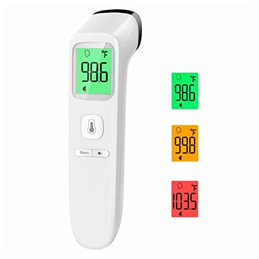 Viproud Digital Thermometer for Adults and Kids, Forehead No-Touch Thermometer with Fever Alarm, Accurate and Easy-to-use Thermometer for Home use
