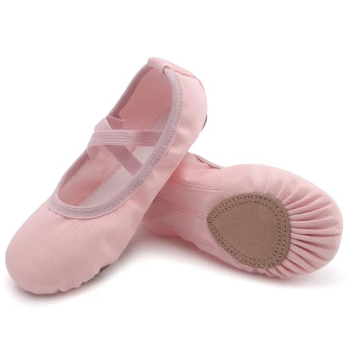 Acfoda Leinwand Ballettschuhe Mädchen Flache Ballettschläppchen Kinder...