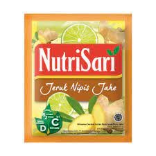 NutriSari Jeruk Nipis Jahe Lime Ginger Powdered Instant Drink 10-ct, 110 gram