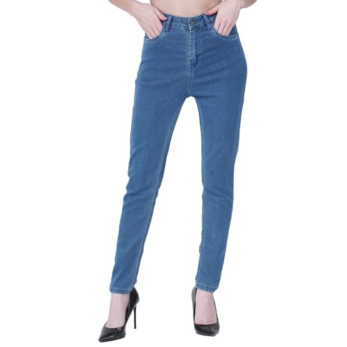 COSMIC Women’s Skinny Fit Dark Blue Cotton Jeans COSMIC Women’s Skinny Fit Dark Blue Cotton Jeans