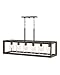 Hinkley Rhodes Collection Six Light 5W Med. LED Outdoor Six Light Linear, Brushed Graphite