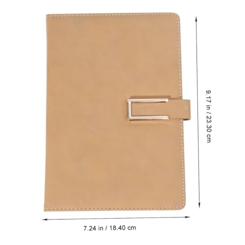 Carnet de notes cuir imitation bois idéal pour réunions et bureau - 2