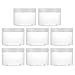 EXCEART 8 Piezas de Tarros Cosméticos de Plástico Recipientes de Muestra de Plástico Transparente Tarros de Maquillaje Vacíos para Muestra Cosmética Maquillaje Uñas Arte Crema