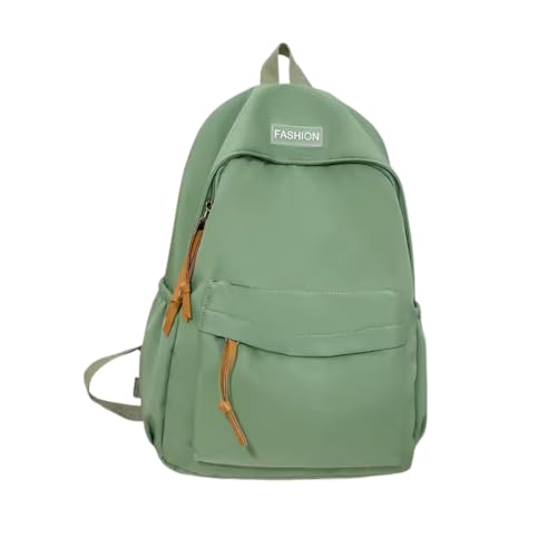 Mochila Feminina Pastel Fofa – Bolsa Casual Colorida com Bolso Frontal e Alças Ajustáveis (Verde)